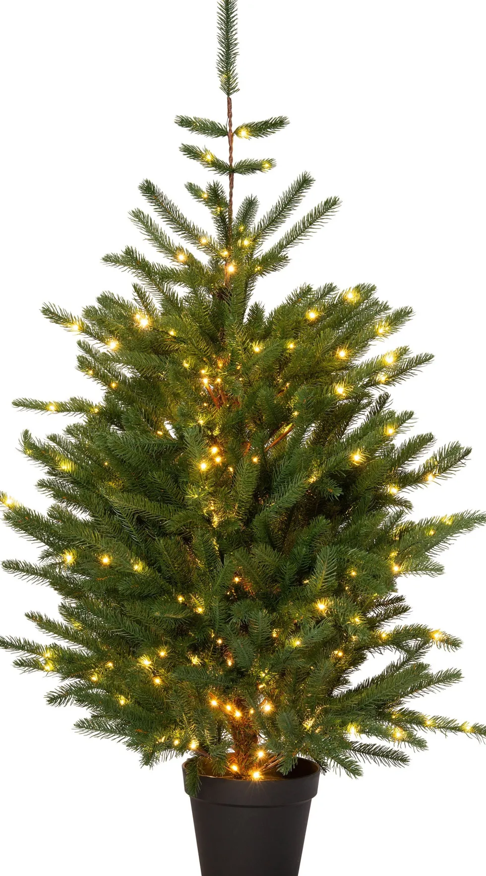Intratuin kunstkerstboom Karl in pot 270 lampjes warm wit D 104 H 150 cm