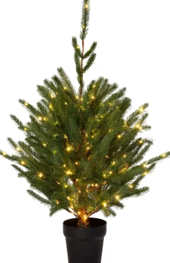 Intratuin kunstkerstboom Karl in pot 150 lampjes warm wit D 88 H 120 cm