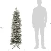 Intratuin kunstkerstboom Pencil besneeuwd D 58 H 150 cm