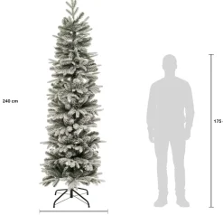 Intratuin kunstkerstboom Pencil besneeuwd D 67 H 240 cm