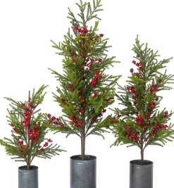 Intratuin kunstkerstboom Redberry met bessen in pot D 38 H 112 cm
