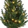 Intratuin kunstkerstboom Stig groen met 110 lampjes warm wit D 84 H 120 cm