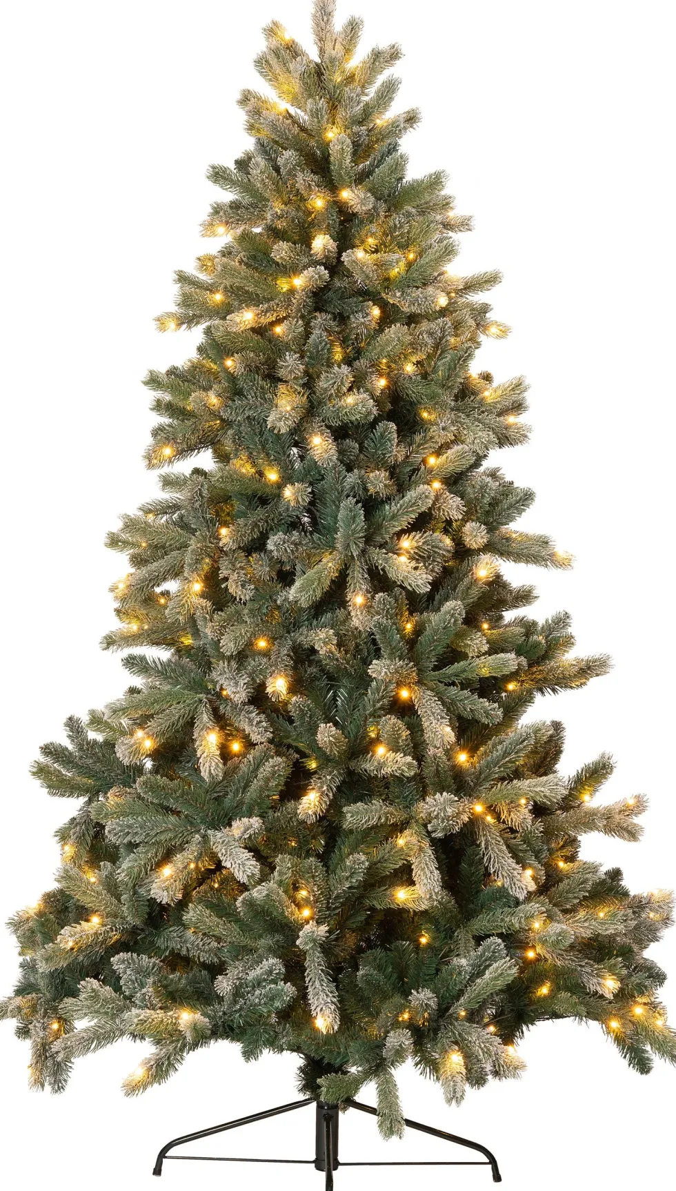 Intratuin kunstkerstboom Sven besneeuwd met 420 LED lampjes warm wit D 144 H 230 cm