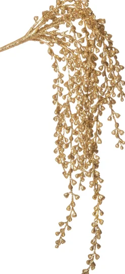 Intratuin kunstkersttak met glitter 76 cm goud