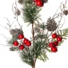 Intratuin kunstkersttak Pinus met bessen 70 cm rood