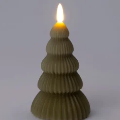 Intratuin LED stompkaars kerstboom Juna groen D 8 H 13,5 cm