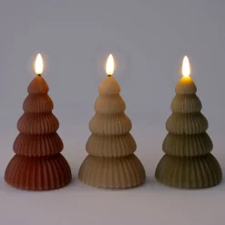 Intratuin LED stompkaars kerstboom Juna groen D 8 H 13,5 cm