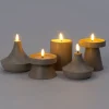 Intratuin LED stompkaars Venna beige D 9 H 10 cm