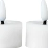 Intratuin LED waxinelicht Alena wit D 4 H 5 cm 2 stuks