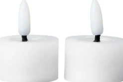Intratuin LED waxinelicht Alena wit D 4 H 5 cm 2 stuks