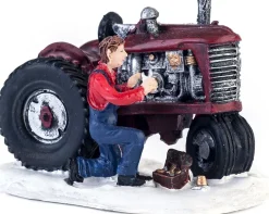 Intratuin man met tractor 9 x 6 x 6 cm