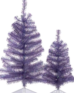 Intratuin mini kunstkerstboom paars D 33 H 60 cm