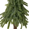 Intratuin mini kunstkerstboom op berk voet met 15 lampjes warm wit D 12 H 40 cm