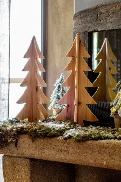 Intratuin mini kunstkerstboom Kraft besneeuwd in pot D 12 H 23 cm
