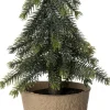Intratuin mini kunstkerstboom Kraft in pot D 12 H 23 cm