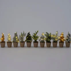 Intratuin mini kunstkerstboom Kraft zilver D 8 H 21 cm