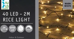 Intratuin miniverlichting met 40 LED lampjes warm white 2 m