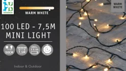 Intratuin miniverlichting met 100 lampjes warm white 7,5 m