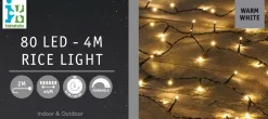 Intratuin miniverlichting met 80 LED lampjes warm white 4 m