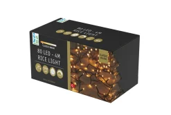 Intratuin miniverlichting zwart met 80 lampjes classic warm 4 m