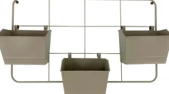 Intratuin muur bloempot grijs 70 x 13 x 41 cm