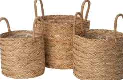 Intratuin opbergmand / plantenmand Senja naturel D 22 H 22 cm