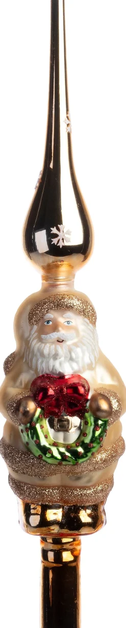 Intratuin piek kerstman goud 6,2 x 6 x 31 cm