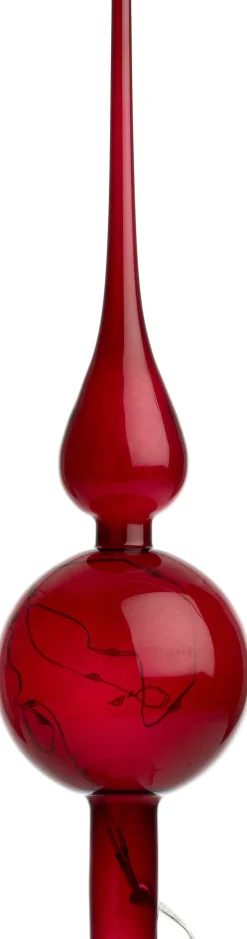 Intratuin piek Pila rood met verlichting D 8 H 31 cm