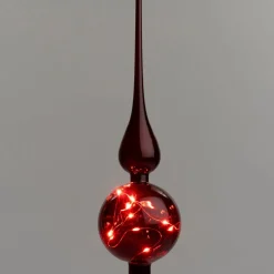 Intratuin piek Pila rood met verlichting D 8 H 31 cm
