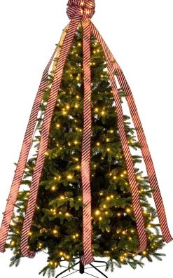 Intratuin piek Plini lint rood / wit met verlichting 26 x 18 x 238 cm
