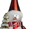 Intratuin piek sneeuwpop rood / wit D 8 H 29 cm