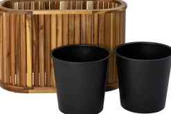 Intratuin plantenbak Lattes naturel 80 x 40 x 50 cm