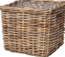 Intratuin plantenmand Antiek naturel 21 x 21 x 17 cm