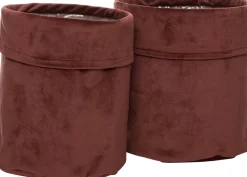 Intratuin plantenmand bordeaux rood D 16 H 18 cm