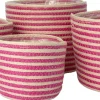 Intratuin plantenmand Elias naturel / roze D 19 H 14 cm