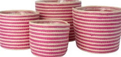 Intratuin plantenmand Elias naturel / roze D 22 H 17 cm