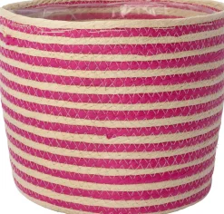 Intratuin plantenmand Elias naturel / roze D 22 H 17 cm
