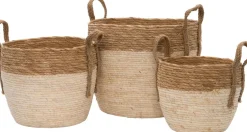 Intratuin plantenmand Jimmy bruin / naturel D 32 H 28 cm