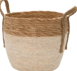 Intratuin plantenmand Jimmy bruin / naturel D 32 H 28 cm