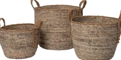 Intratuin plantenmand Maja grijs / naturelD 27 H 20 cm