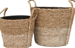 Intratuin plantenmand Micha naturel / wit D 30 H 25 cm