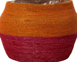 Intratuin plantenmand Michi oranje / roze D 28 H 26 cm