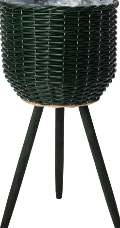 Intratuin plantenmand op poten Bobby groen D 29 H 59 cm