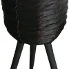 Intratuin plantenmand op poten Wolter zwart D 20,5 H 36 cm