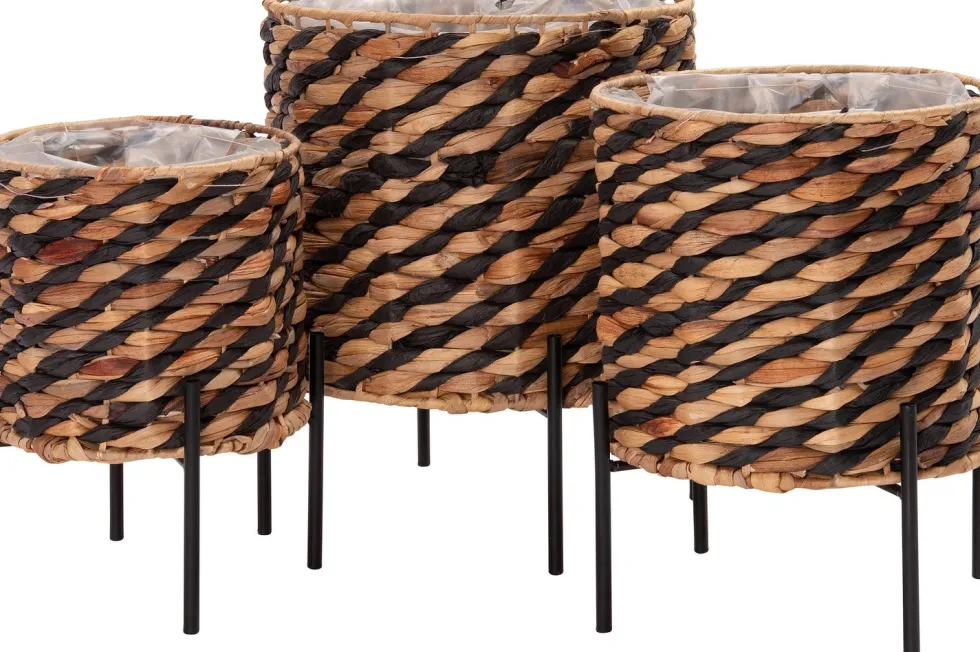 Intratuin plantenmand op poten Amani naturel D 25 H 23 cm