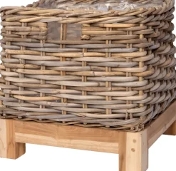 Intratuin plantenmand op voet Kobo naturel 38 x 38 x 38 cm