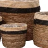 Intratuin plantenmand Pipa naturel / zwart / bruin D 18 H 18 cm