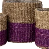 Intratuin plantenmand Ruben duotoon naturel / paars D 22 H 23 cm