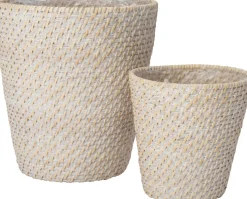 Intratuin plantenmand Sepp whitewash naturel D 20 H 19 cm