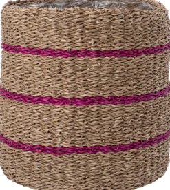 Intratuin plantenmand Stijn naturel / roze D 28 H 30 cm